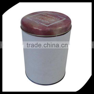 round chami tea tin double lid tea box two lid tea tin can/tin box