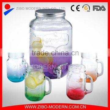 glass Beverage dispenser / glass juice jars