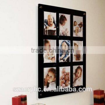 acrylic wall mount hold 9x5"x7" photo frame