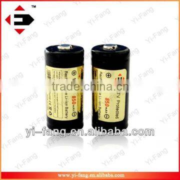 16340 850mah 3.7V Rechargeable Li-ion Batteries (2pcs/set)