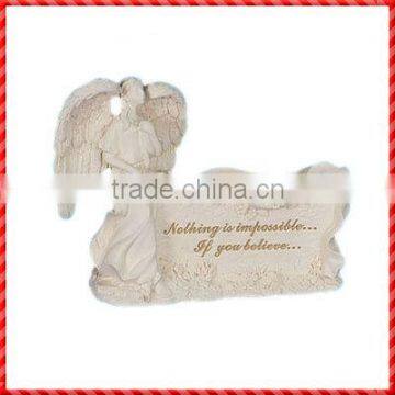 Lovely white plain animated ceramic decorations for funeral