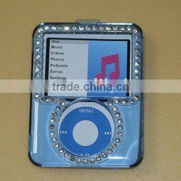 crystal case with Rhinestone for Ipod Nano 3rd