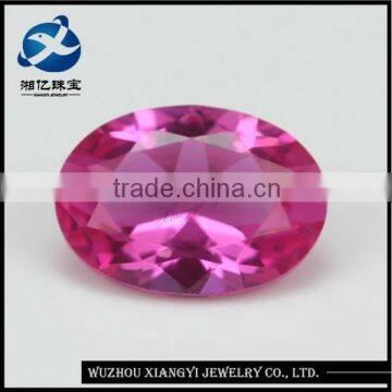 Natural corundum ruby 10x12mm oval cut sythetic corundum