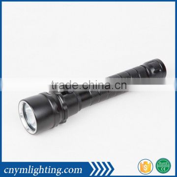 Manufactor sale Rechargeable LED Diving Flashlight 800lm 100 metter waterproof