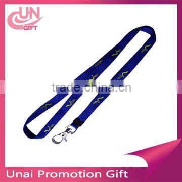 Cheap Polyester Neck Lanyard with LOGO Silk Screen Print ID Neck Lanyard Business Promotion Lanyard