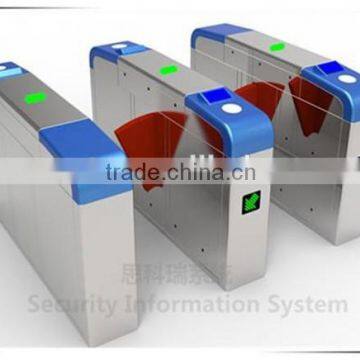 RFID Reader Security Flap Turnstile Gate/Flap Barrier Turnstile with Infrared Rays