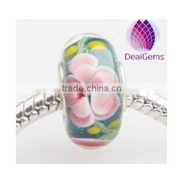 Best selling rondelle big hole glass bead from China Manufacturer