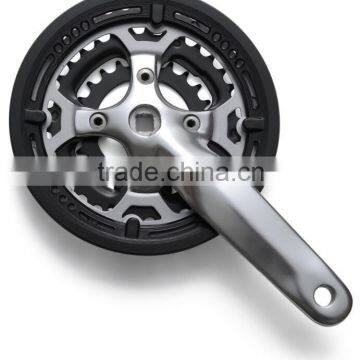 XA305P7 bicycle crank & chainwheel alloy crank 170mm and steel chainring 24T/34T/42T with plastic chainguard