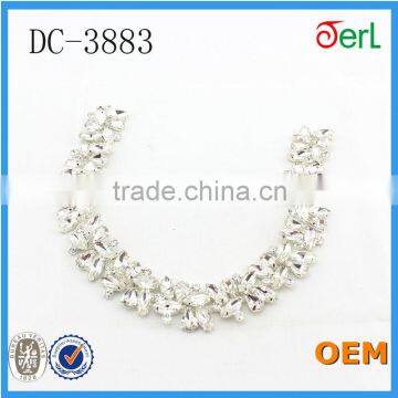 Wholesale Crystal Rhinestone Banding Glass Beaded Chain for Wedding Dress photo-2
