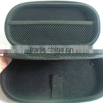 GC-8 inch-- Black leather color net inside loop clip hard custom EVA bag