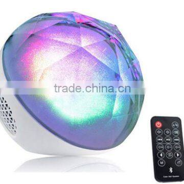 Fashion Color Ball MINI Wireless Bluetooth Speaker Magic LED Light BT Sound Box With Remote Controller For Christmas Party