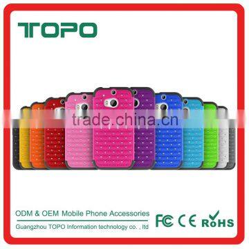 Bling Diamond Phone Case Combo Sky Star PC Silicone Case for HTC M8
