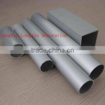 Silver Sandblasting Aluminium Round and Square Tubes