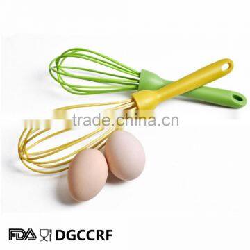 Food Grade Kitchen Utensils 10 Inch Silicone Egg Whisk