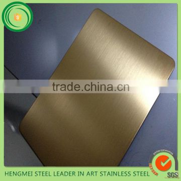 decorative color 304 hairline stainless steel from china supplier