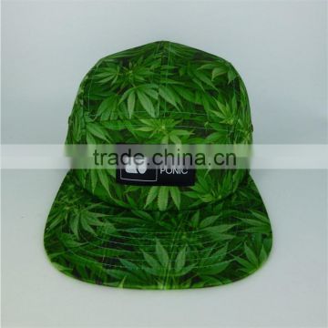 Print Pineapple 5 Panel Snapback Camp Cap Hat With Custom Logo 5 Panel Cap Wool Wholesale