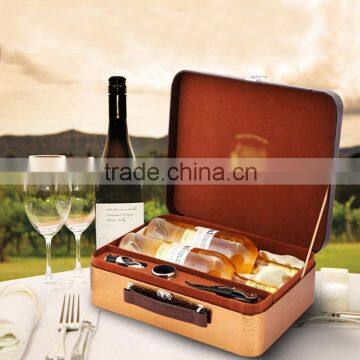 Europe and the United States Sell Like Hot Cakes Factory Wholesale Custom 2 Bottles of Red Wine Box, Fashion Beautiful Display b