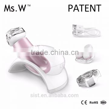 Ms.W Promotional Home Use Waterproof Rotating Electric Facial Clean Brush