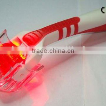 633 nm high energy narrow spectrum photon therapy red LED light derma roller for skin care -L001