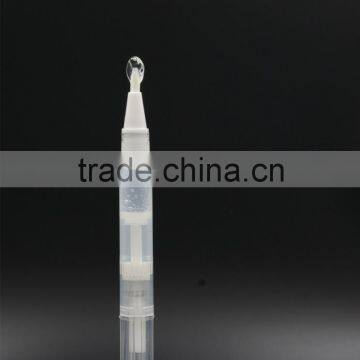 Supply 2ml transparent plastic oral cleaning whitening pen