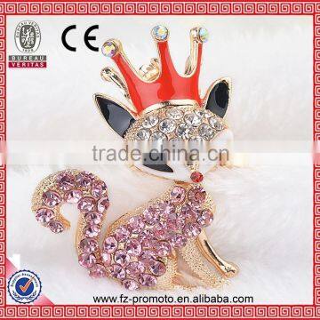 Various Animal Rhinestone Keychain Cute Mouse Shaped Keychain photo-5