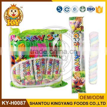 Colorful Long Stick Twist Marshmallow