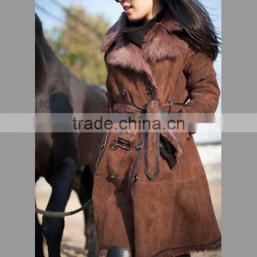 Women's Fashion Genuine Sheepskin Coat