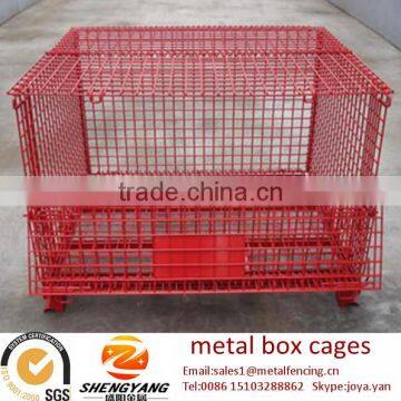 Great forklift available transport steel containers loading 250-2500kg warehouse cages galvanized anti corrosion metal box cages