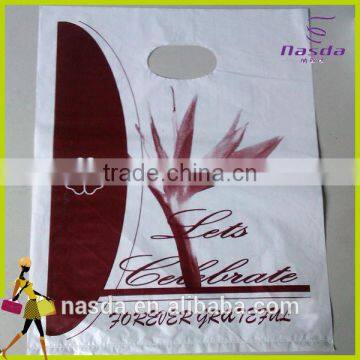 HDPE plastic bag,D-cut gift bags