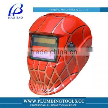 HX-TN08 hot sale Funny spider man mask custom welding helmet Auto darkening welding helmet CE with best seller