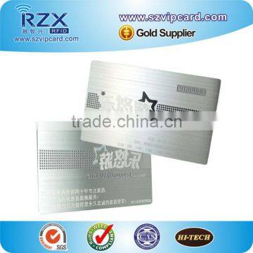 Silver cut metal sublimaton card stainless steel metal business card
