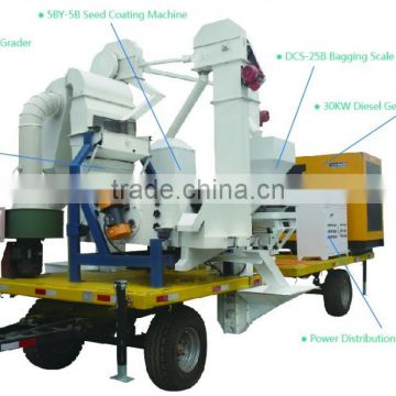 Mobile Type Maize Corn Millet Cleaning Line