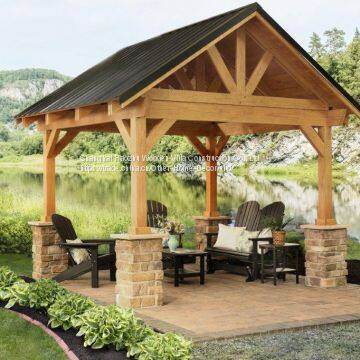 modern design garden wood pavilion cheap wooden gazebo for sale