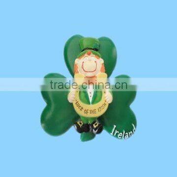 resin leprechaun fridge magnet ornament