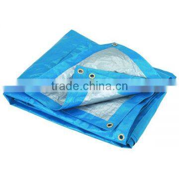 all kinds of colours and weights laminated PE tarpaulin with eyelets