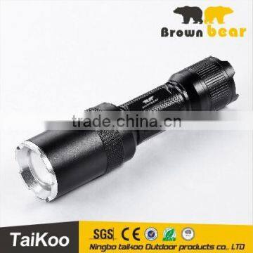 Aluminum t6 flashlight power aluminum telescopic zoom flashlight torch flash light