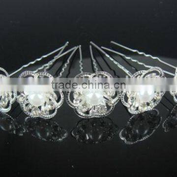 HP209 Flower Indian Bridal Decorative Hair Pin photo-2