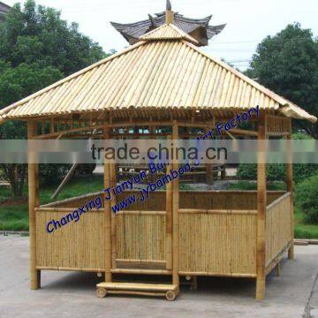 natural garden bamboo pavilion