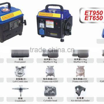 Spare Parts 650w Et950 Et650 Small Portable Gasoline Generator