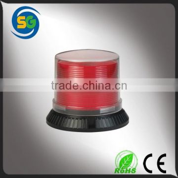 Red rotating LED beacon light