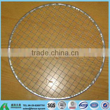 outdoor round charcoal wire mesh gas barbecue grill