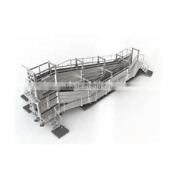 complex steel loading ramp heavy duty permanent under and over