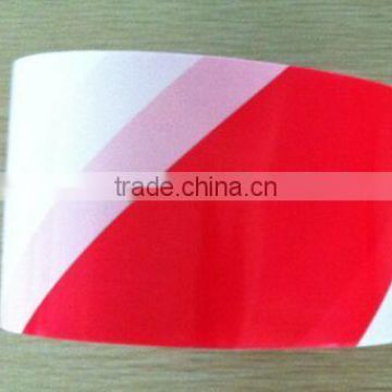 PE Warning Polyester Tape Red and White 3 inch x 350 Meters