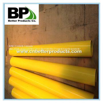 painted yellow removable surface mounted steel bollards