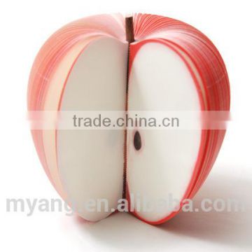 Promotional 3D fruit shaped wholesale note paper fruit memo pad