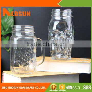 High demand products Low cost 500ml New 2017 glass wide mouth jar products made in china