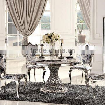 TH381 Durable Marble Top Round Dining Table photo-4