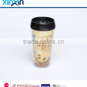 plastic travel mug with photo insert