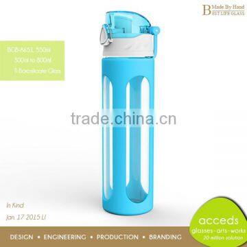 Custom Unbreakable Eco Thermal Pyrex Tea Filter Glass Water Bottle photo-6