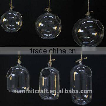 Transparent Flower Glass Vase Anique Hanging Glass Vase photo-2